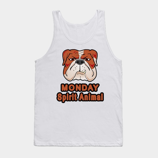 Funny Bulldog Shirt Tank Top by halfkneegrow